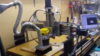 DIY CNC Router,  LinuxCNC 2.5.4 , Camview-EMC
