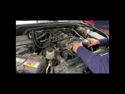 Nissan Pathfinder thermostat removal - YouTube