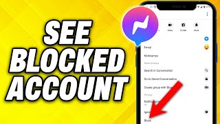 How To See Blocked Account in Messenger 2024 screenshot 3