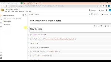 how to read excel file in python using pandas in google colab