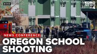 Bend school shooting news conference