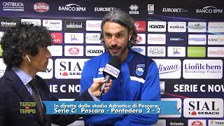 Pescara - Pontedera 2-2 Cascione: 