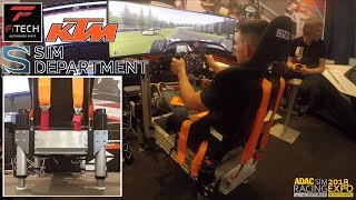 Sim-Department Motion Simulator + FiTech Dash & Mercedes-AMG GT3 Wheel - SimRacing Expo 2018