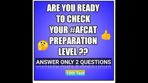 #Test 10 : #AFCAT #EKT #IAF #Shorts #India_GATE_By_Nandani_Sharma || Check your preparation level 👍