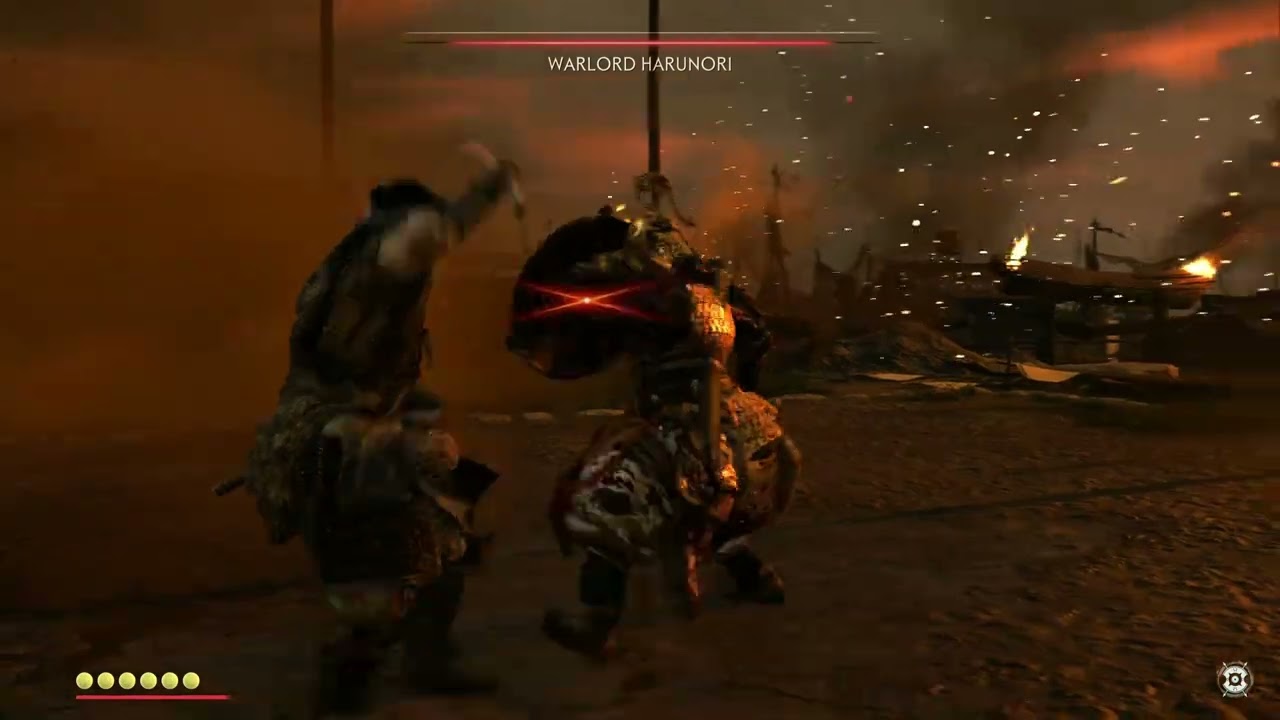 Ghost of Tsushima Mongol warlord Haruniori boss fight