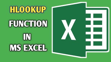 How to use HLookup Function in Microsoft Excel for Beginners | in Tamil