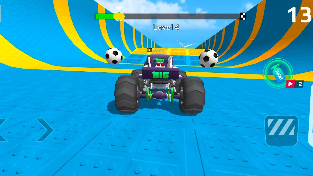 Ramp Monster car game - Android Gameplay 👿🎯🎮 impossible Gameplay || car game 3d 