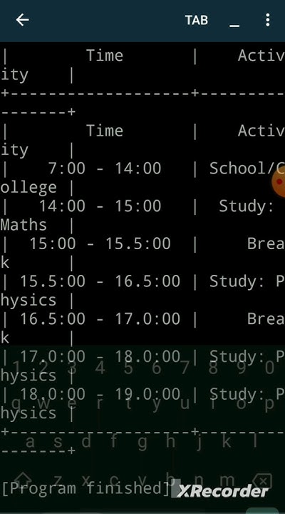 AI Study Timetable Generator 😱 #developer #python #programming #app # ...
