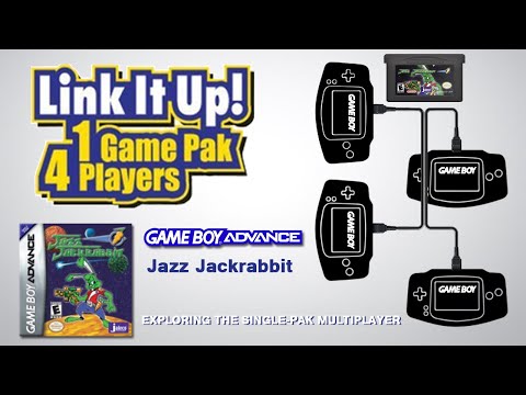 GBA Single-Pak Link - Jazz Jackrabbit (4 rabbits murdering