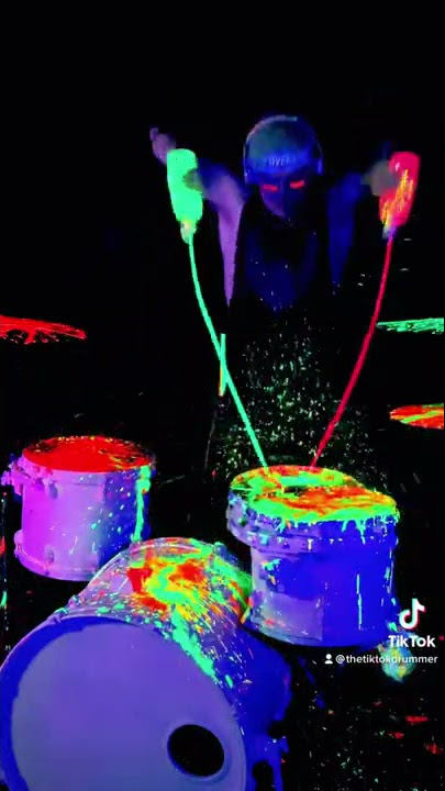 Austin Ware - Paint Drums [Bad Habits, Ed Sheeran] #youtubeshorts #shorts