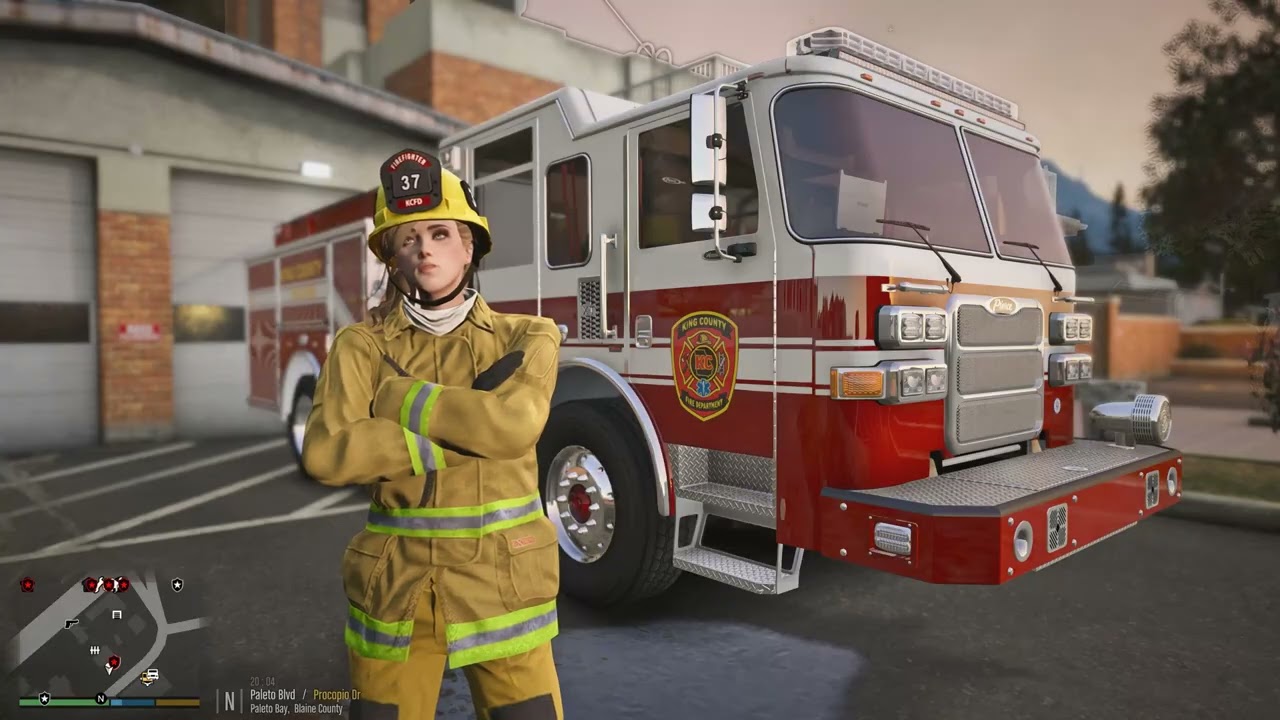 GTA 5 LSPDFR: Fictional Walking Dead King County Firefighter Responding – Fire Callouts!