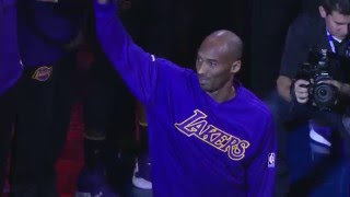 Kobe Bryant Introduced for the Final Time in Detroit