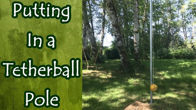 Installing a pole for badminton, volleyball, & tetherball 