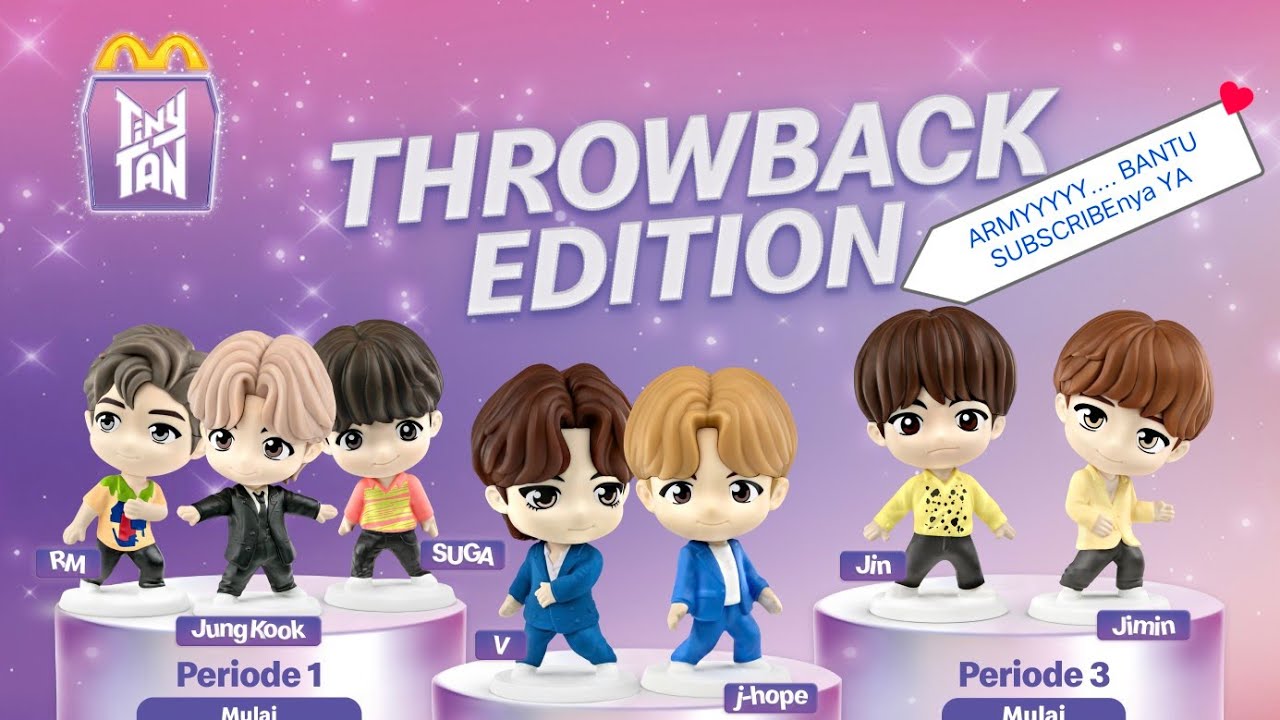 Happy Meal BTS Tiny Tan Throwback Edition 2025