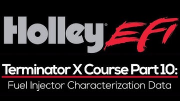 Holley Terminator X Training Course Part 10: Fuel Injector Data | Evans Performance Academy