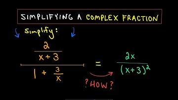 ❖ Simplifying Complex Fractions - Ex 1 ❖