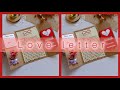 How to make vintage love letter | DIY vintage letter/Easy tutorial😨#youtubevideo