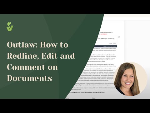 Outlaw: How to Redline, Edit and Comment on Documents