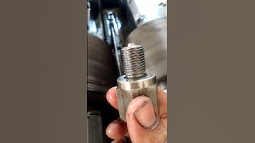 16×1.5 Hex Bolt Thread roling #shorts