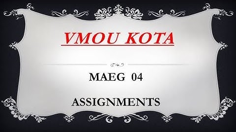 VMOU MAEG 04ENGLISH ASSESSMENT