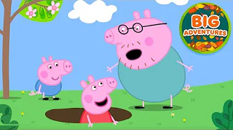 Peppa Pig Discovers a SECRET Tunnel! 😲 Peppa & George: Underground Adventure | Cartoon | 20 Minutes