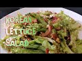 Korean lettuce salad sangchugeotjeori 