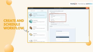How to create and schedule workflow in HubSpot