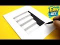 How to Draw 3D STAIRS │Como Dibujar escaleras 3D │Como Desenhar escadas 3D