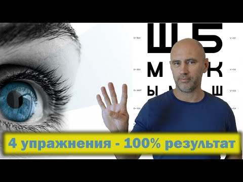 4 упражнения для улучшения остроты зрения. Повышение силы, мобильности, устойчивости  аккомодации.