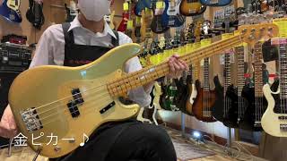 【イシバシ梅田】Fender  American Original 50s Precision Bass Maple Fingerboard / Aztec Gold