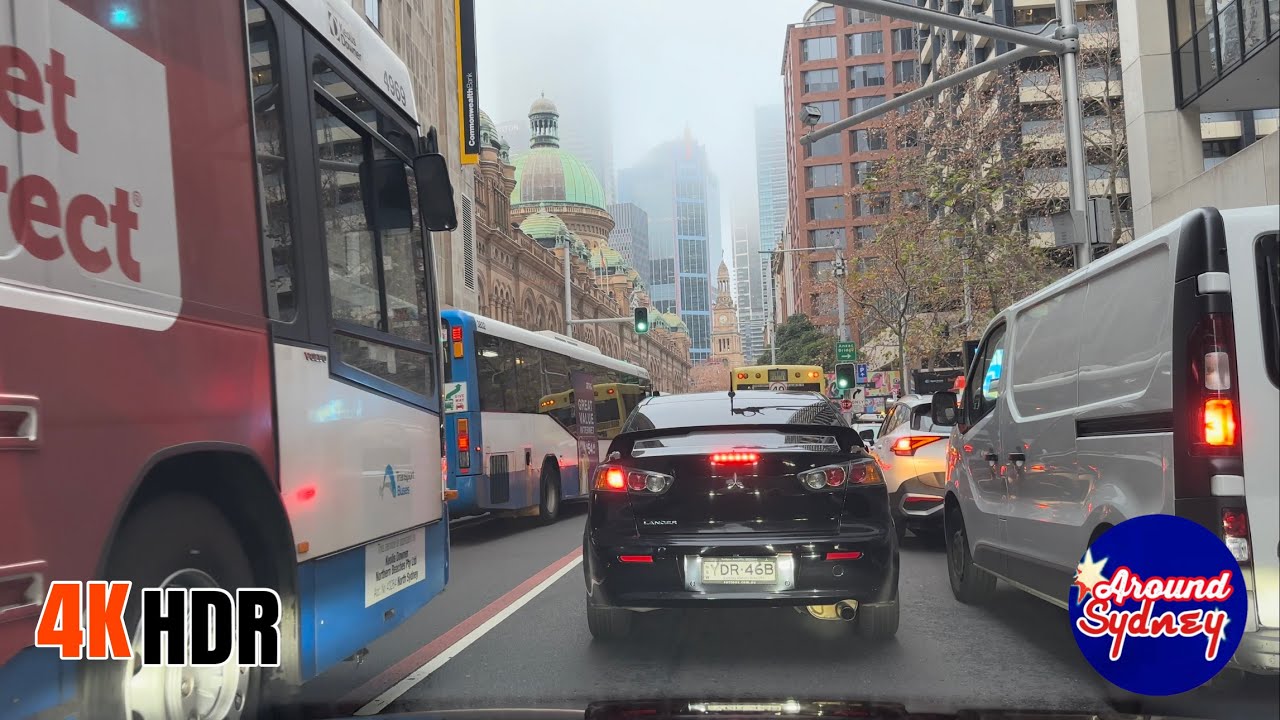 Sydney Street Adventure: Jamison St to O'Riordan Street,Alexandria | Australia Drive in 4K 60fps HDR