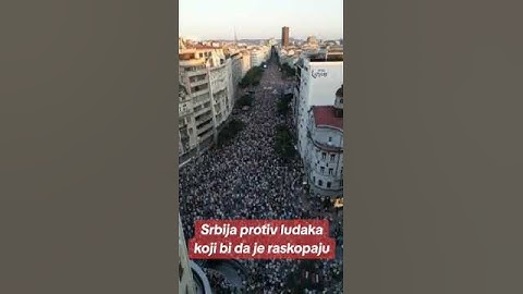 Protest "Rudnika neće biti" održan na Terazijama u Beogradu