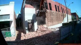 CASE CX210 Excavator DEMOLISHES Century Old Building - SML Demolition & Deconstruction, LLC