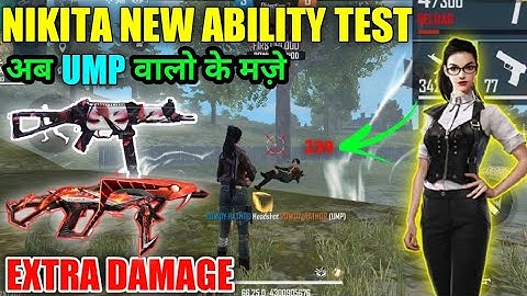 OB33 ADVANCE SERVER NIKITA ABILITY TEST |ABILITY CHANGE AFTER UPDATE|NIKITA NEW ABILITY VS OLD SKILL