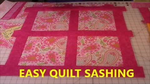 Quilt Sashing Lesson #1 | The Sewing Room Channel