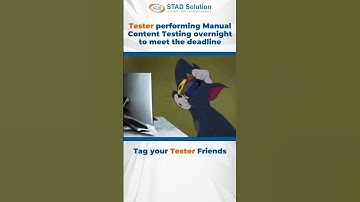 Tester performing Manual Content Testing overnight to meet the deadline  😂| #tomandjerry #trending