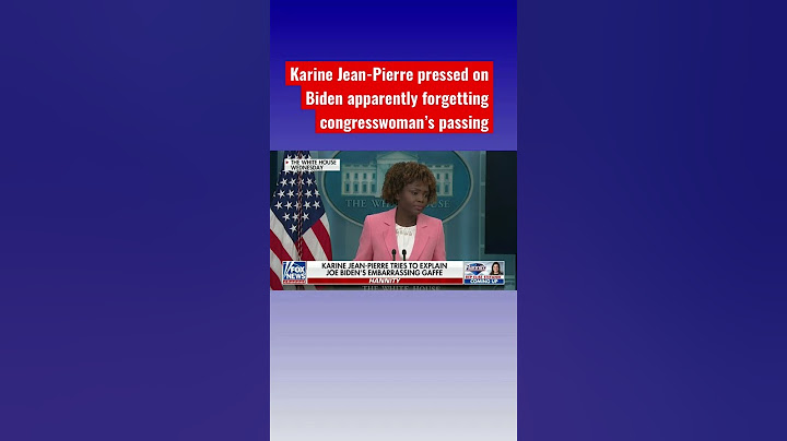 Reporters press Jean-Pierre after Biden seemingly forgets a congresswoman passed away #shorts