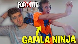 REAGERAR PÅ GAMLA NINJA INNAN HAN SPELADE FORTNITE *KAOS*