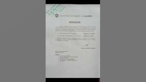 Cluster university starts online admission from 24th august for 3rd & 5th semester all courses