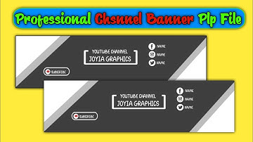 How To create professional youtube channel banner Art in pixellab  plp file