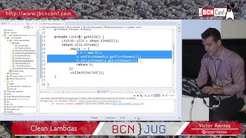 Clean Lambdas - by Victor Rentea at JBCNConf