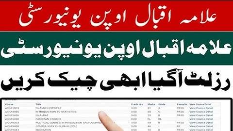 Aiou Bs BED Autumn 2021 Result Announced | Aiou Result Checking Method