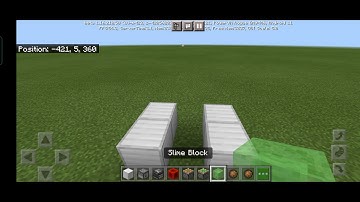 how to make robot slime block in minecraft pe