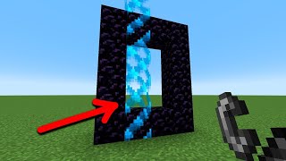 can i set fire to this portal to the nether?
