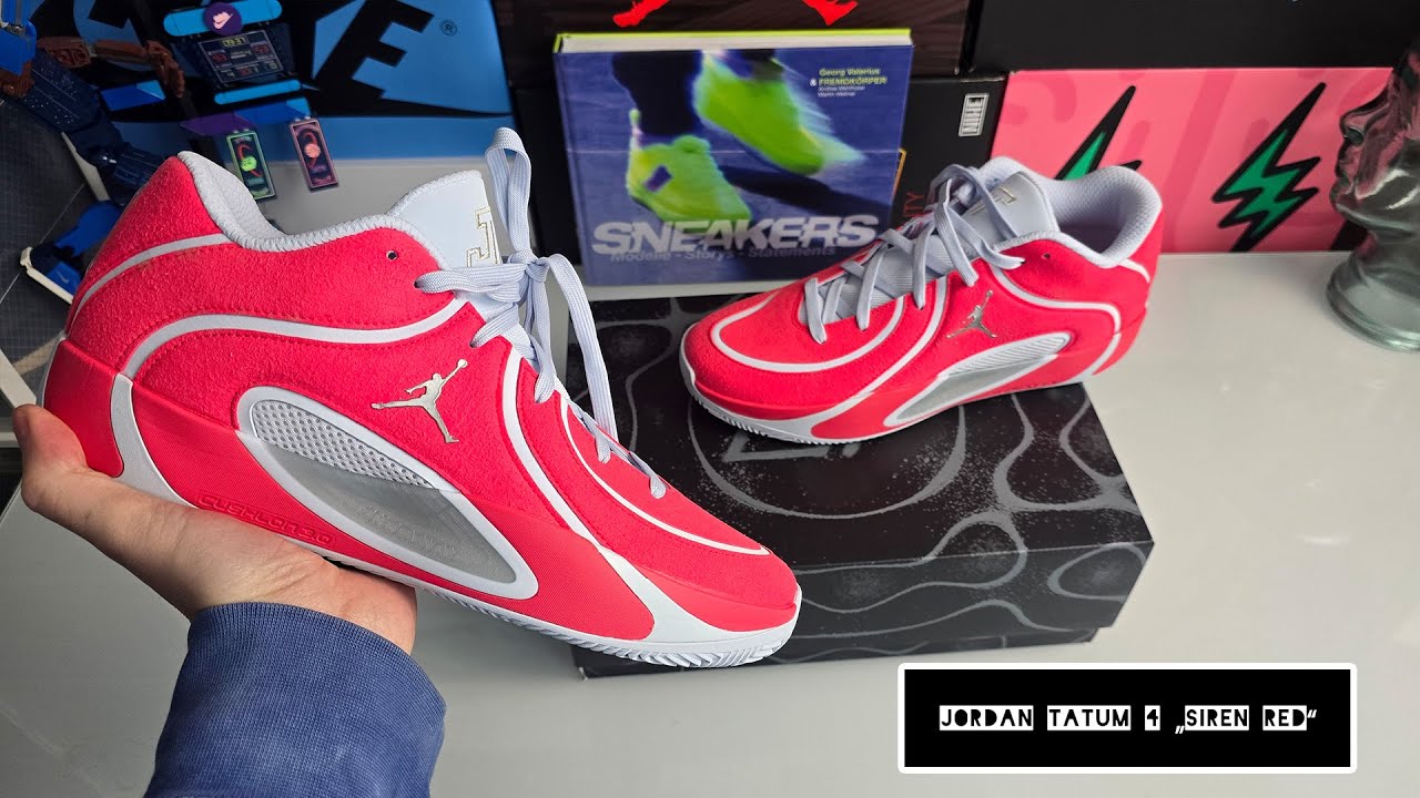 Jordan Tatum 4 „Siren Red“ - On Feet and Check - Okay 75% - YouTube