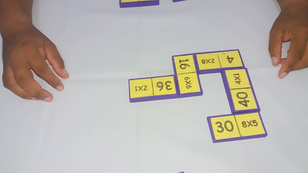 Jogo Educativo de Matematica Dominó da Multiplicação 28 Pçs