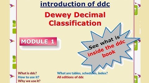 introduction of ddc see  full book before anywhere else