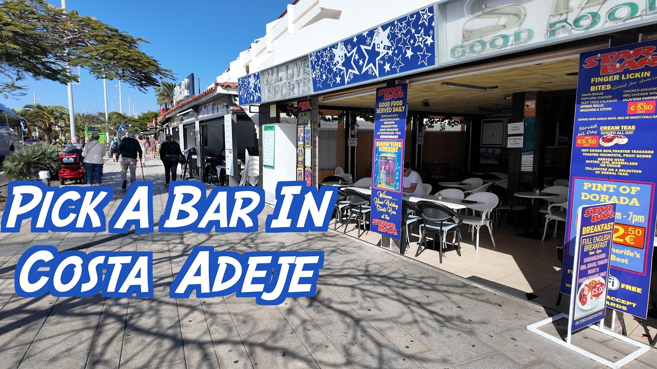 Тенерифе — В Коста-Адехе есть несколько фантастических баров, до которых можно дойти пешком за не...