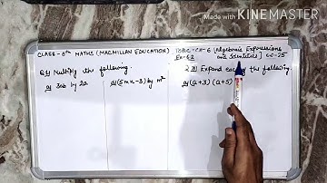 Class-8th, Publication-Macmillan Education-Q1&3 Ex-6.2 of Ch-6(Algebraic Expressions & Identities)