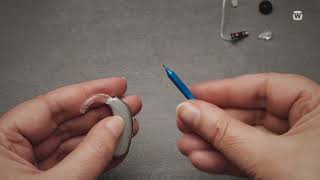 How to exchange from ear hook to a thin tube on you Widex Moment BTE hearing aids|Widex hearing aids